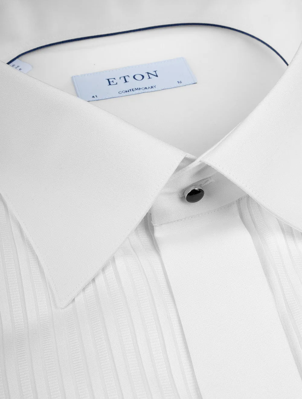 Pleated Dress Contemporary Fit Shirt White