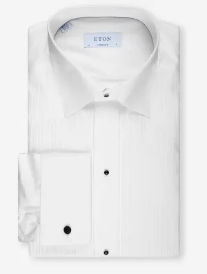 Pleated Dress Contemporary Fit Shirt White