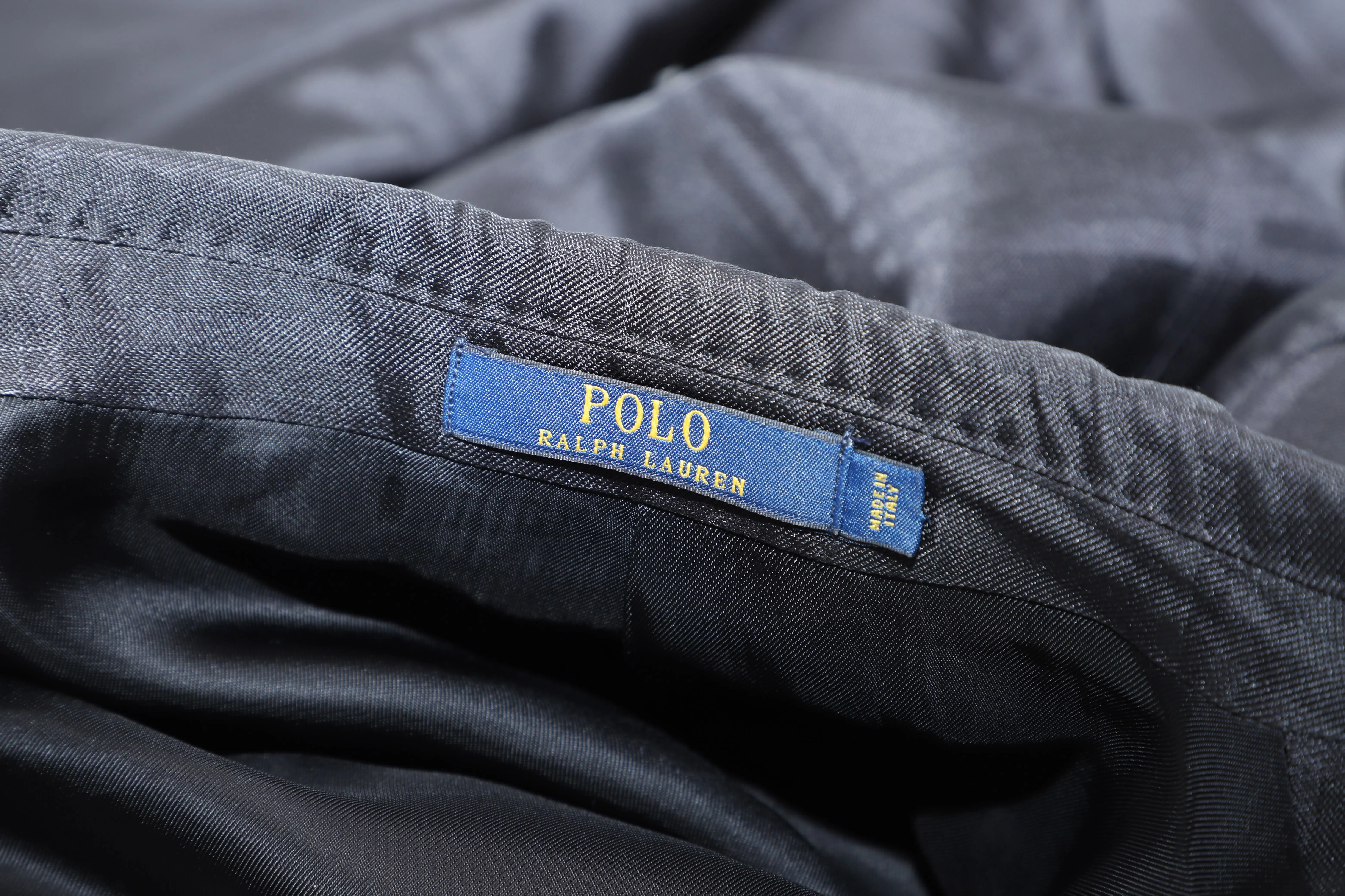 Polo Ralph Lauren Check Dinner Jacket in Black Silk
