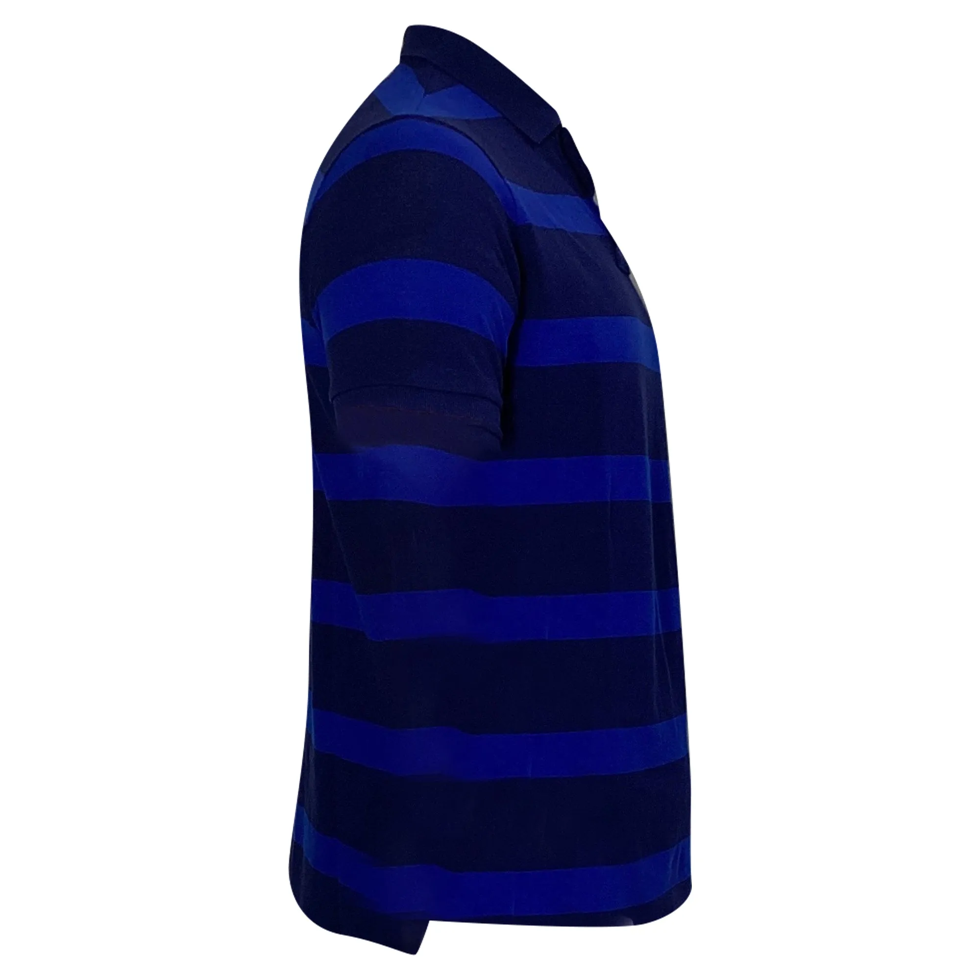 Polo Ralph Lauren Striped Polo Shirt in Blue Cotton