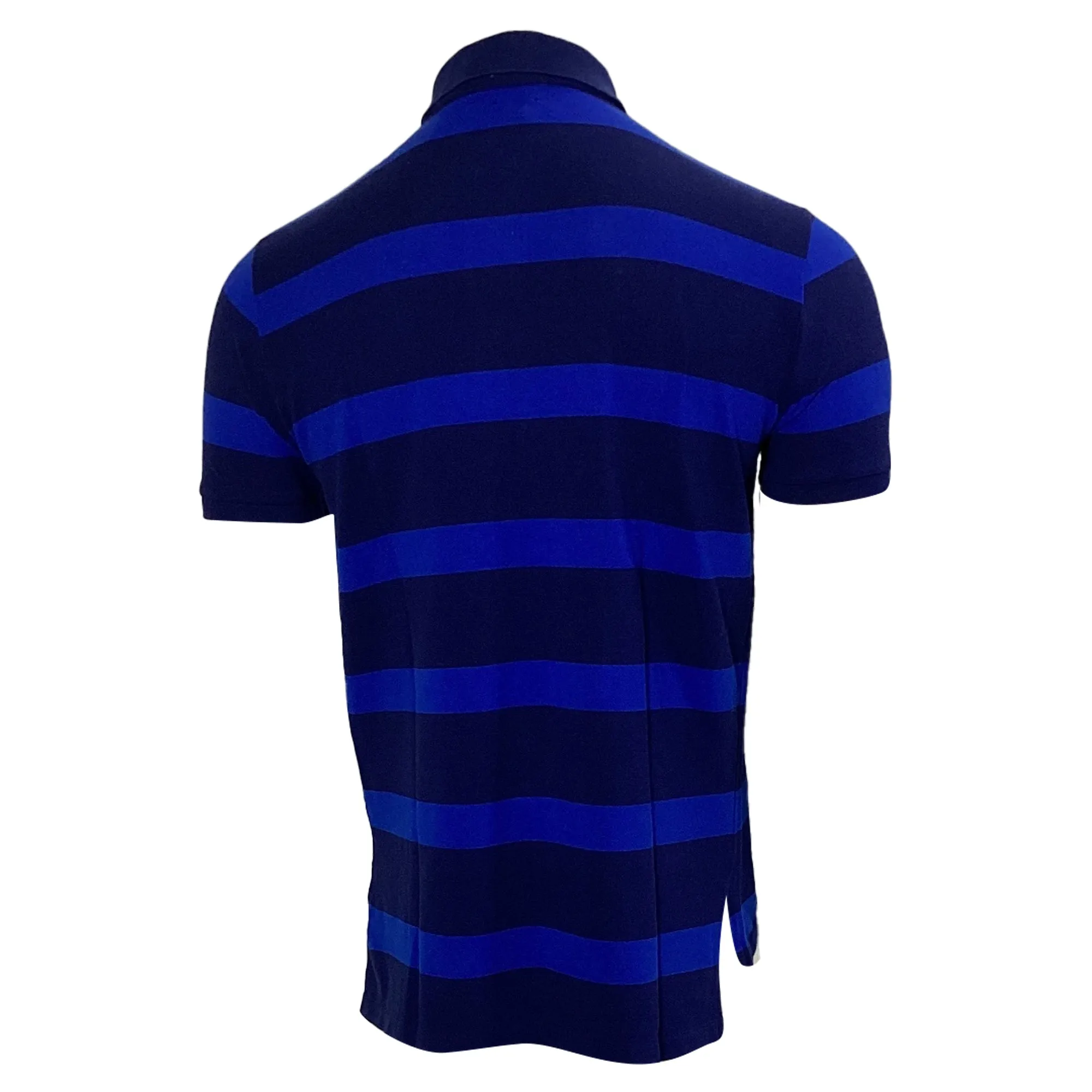 Polo Ralph Lauren Striped Polo Shirt in Blue Cotton