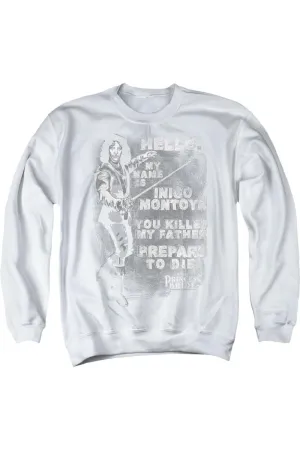 Princess Bride Hello Again Adult Crewneck Sweatshirt