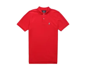 Psycho Bunny Classic Polo Brilliant Red Men's Shirt B6K001CRPC-BRI