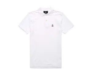 Psycho Bunny Classic Polo White Men's Big and Tall Shirt B9K001ARPC-WHT