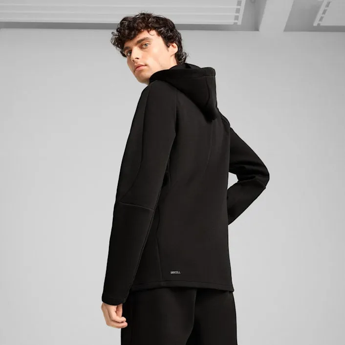 PUMA MEN'S EVOSTRIPE FULL ZIP BLACK JACKET