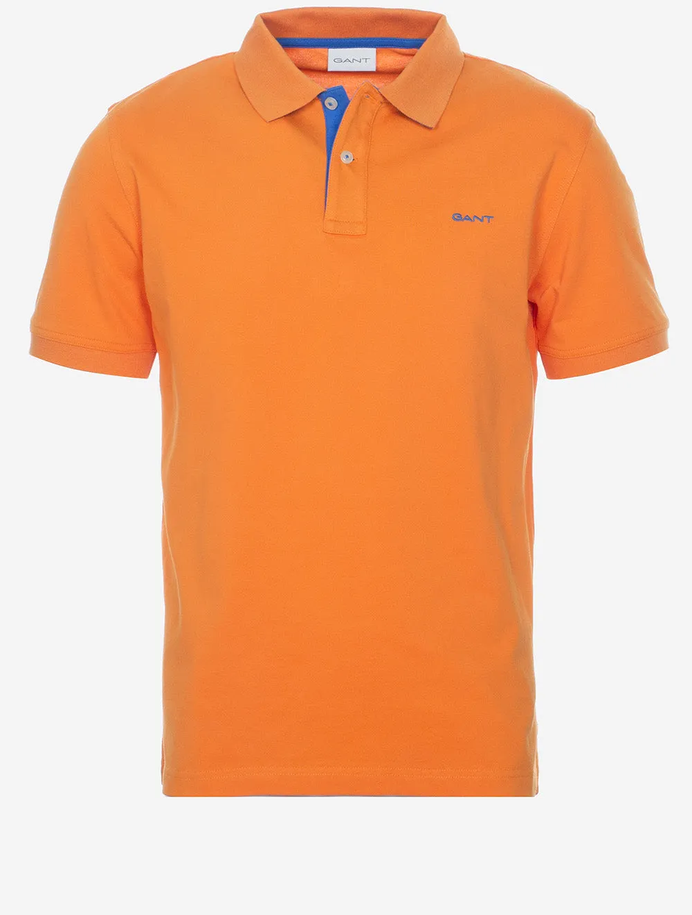 Regular Contrast Pique Short Sleeve Polo Sweet Orange