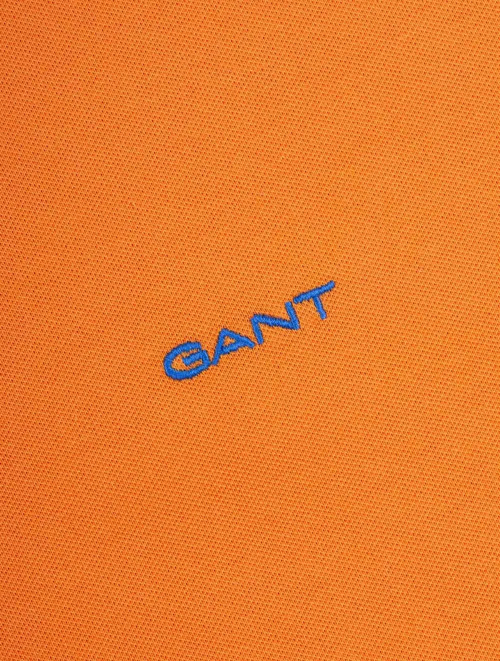 Regular Contrast Pique Short Sleeve Polo Sweet Orange