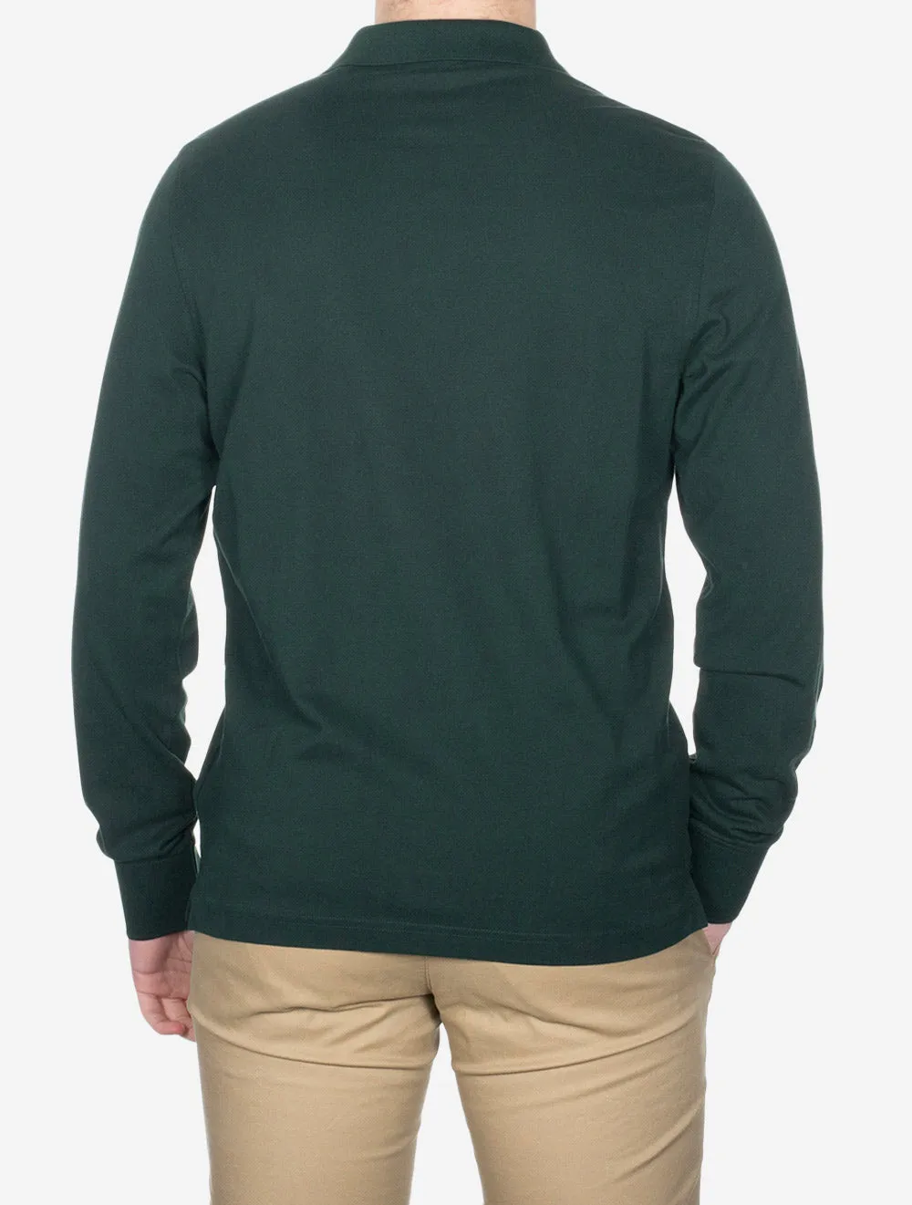 Regular Shield Long Sleeve Pique Rugger Tartan Green