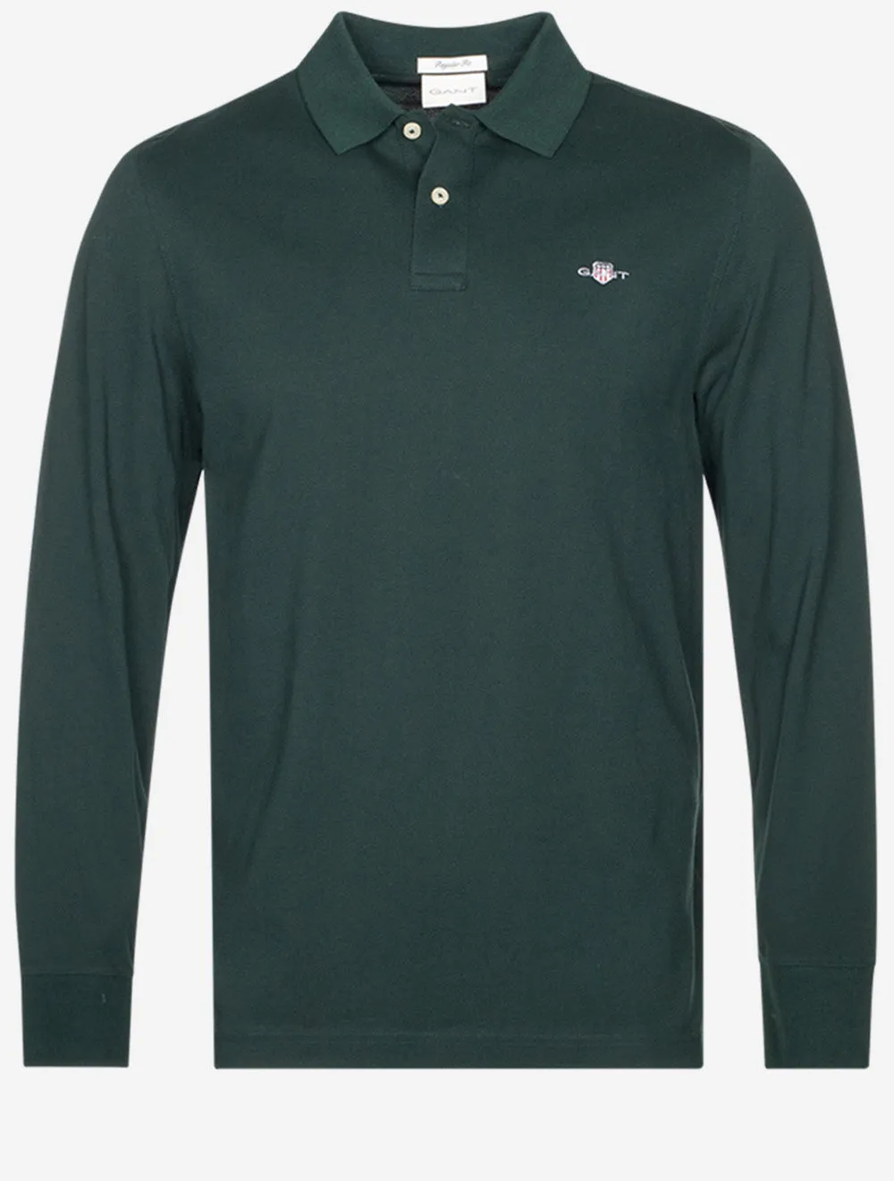 Regular Shield Long Sleeve Pique Rugger Tartan Green