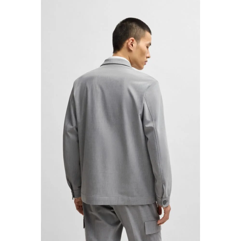 Relaxed-fit jacket in bonded stretch fabric