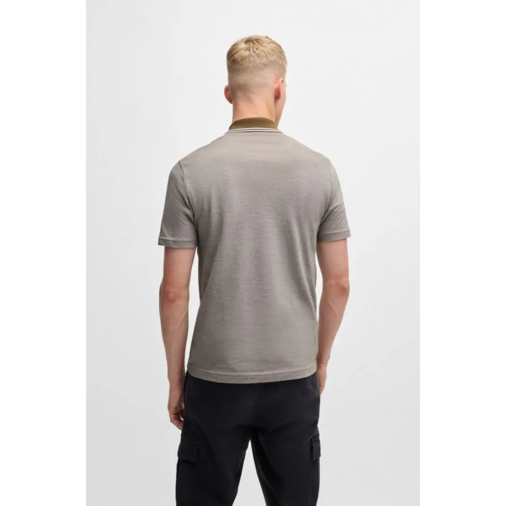 Relaxed-fit polo shirt in Oxford-piqué cotton