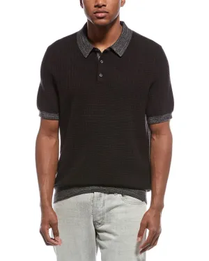 Scotch & Soda Marled Rib Sweater Polo Shirt
