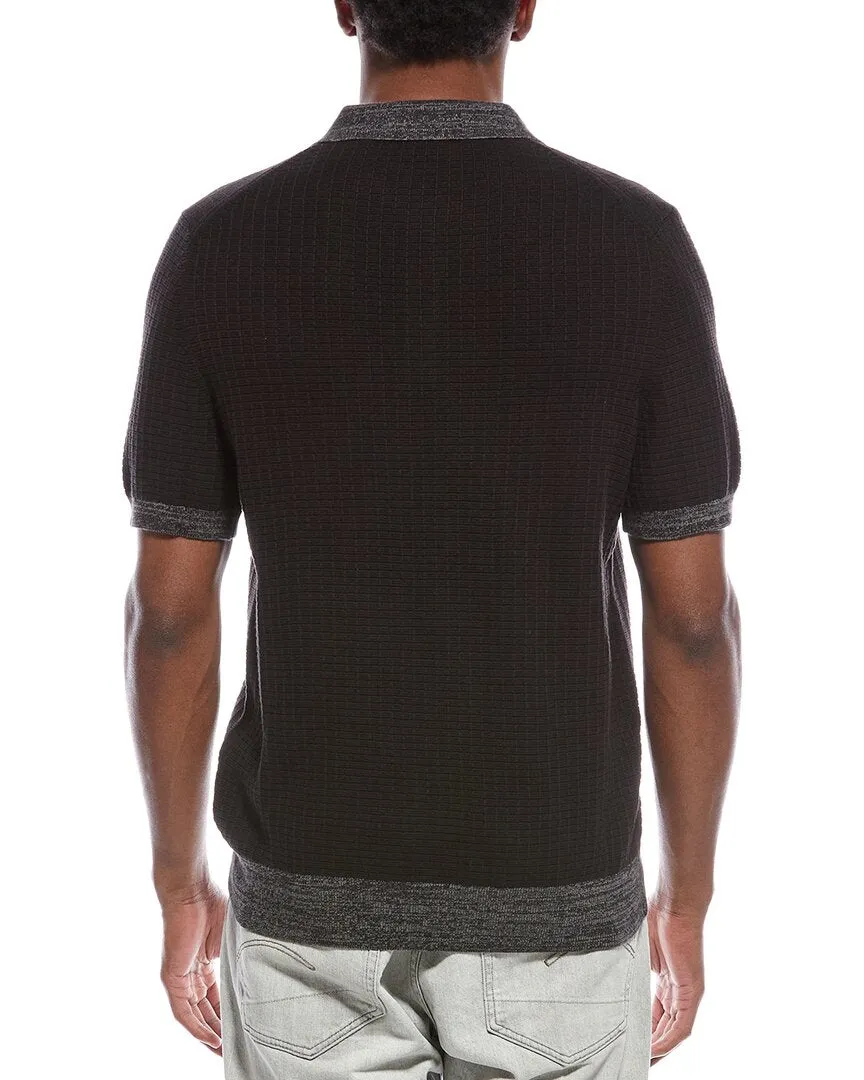 Scotch & Soda Marled Rib Sweater Polo Shirt