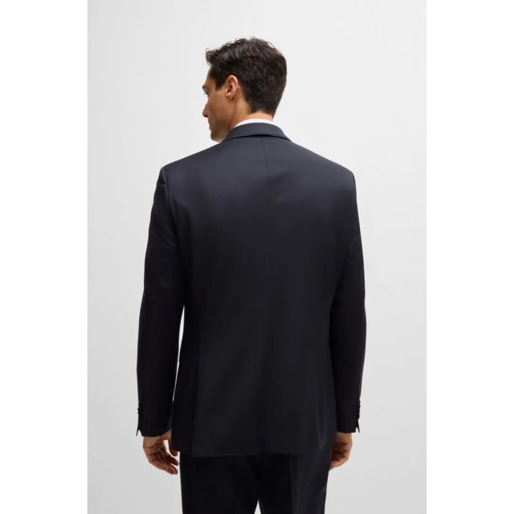 Single-breasted jacket in virgin-wool serge