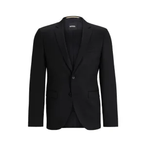 Single-breasted jacket in virgin-wool serge