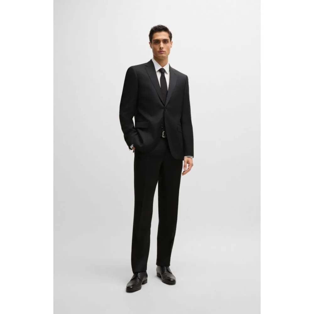 Single-breasted jacket in virgin-wool serge