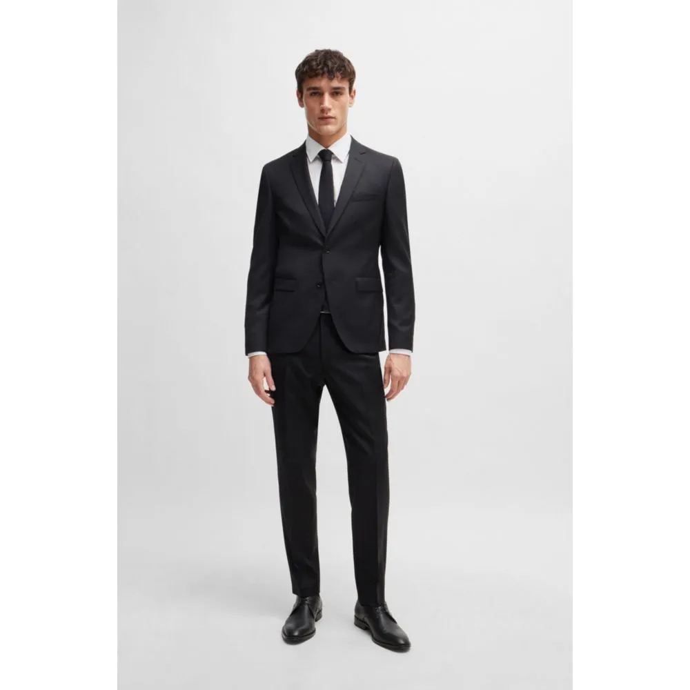 Single-breasted jacket in virgin-wool serge