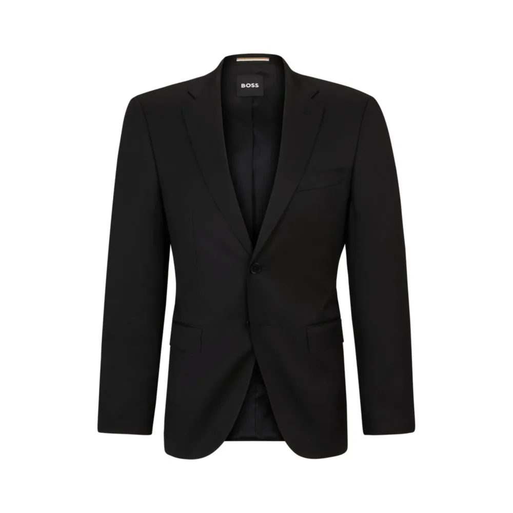Single-breasted jacket in virgin-wool serge