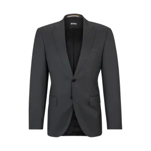 Single-breasted jacket in virgin-wool serge