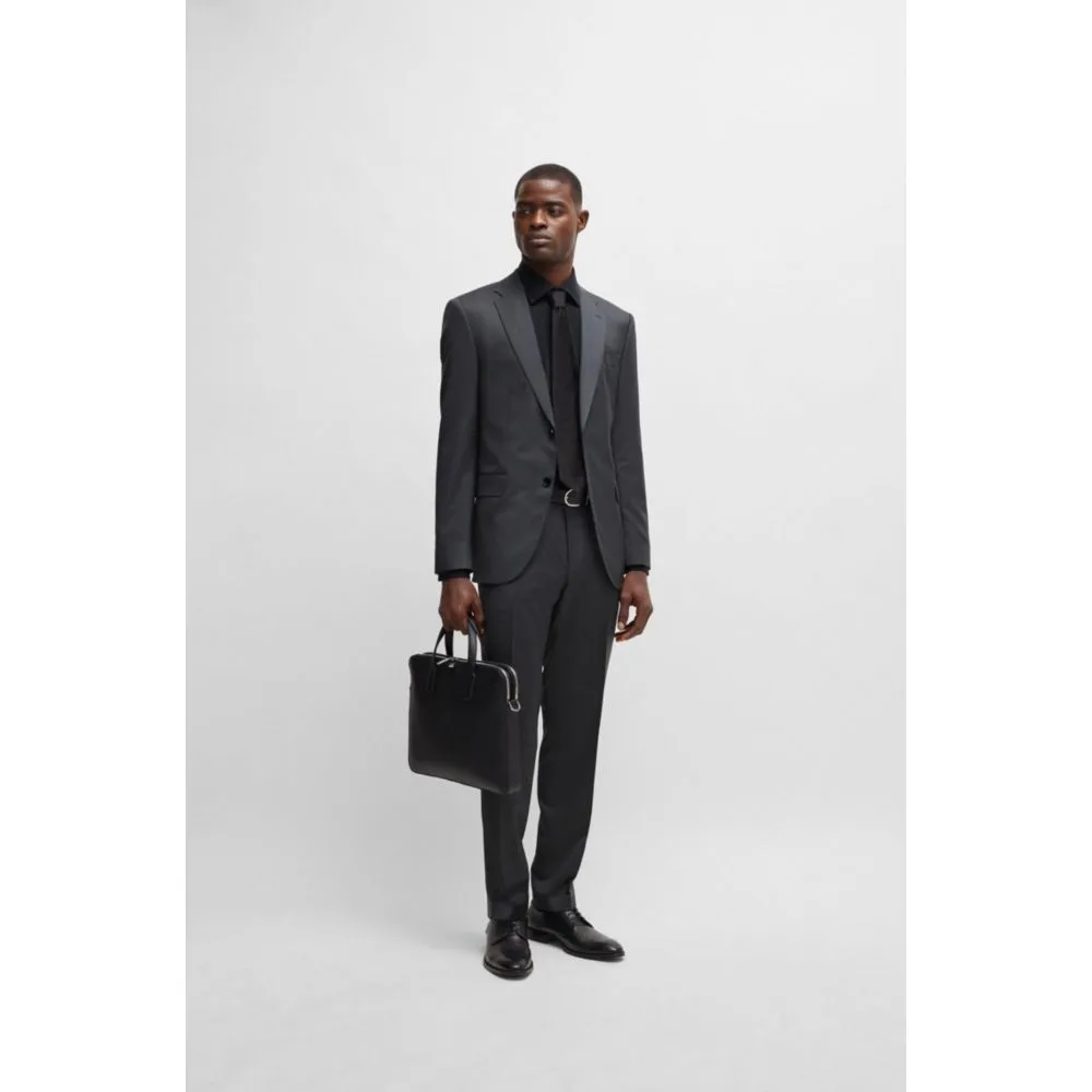 Single-breasted jacket in virgin-wool serge