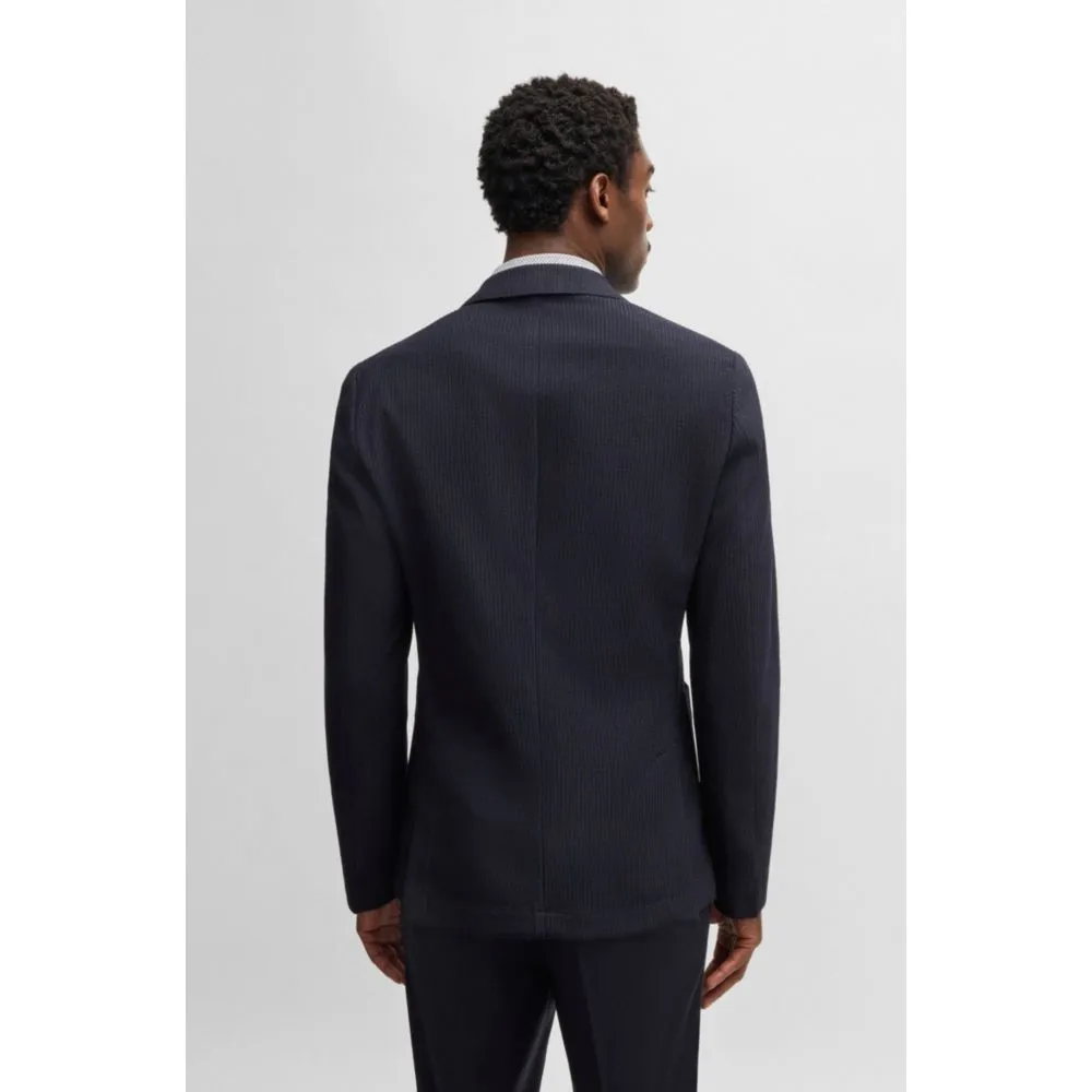 Slim-fit blazer in patterned wool