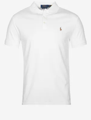 Slim Fit Pima Short Sleeve Polo Off White