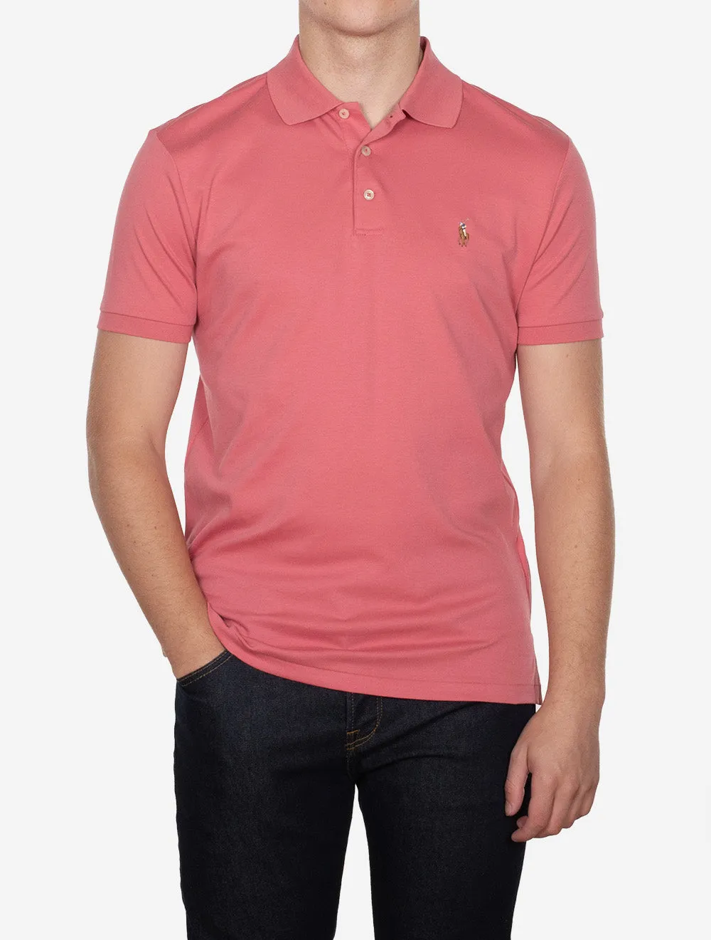 Slim Fit Pima Short sleeve Polo Red