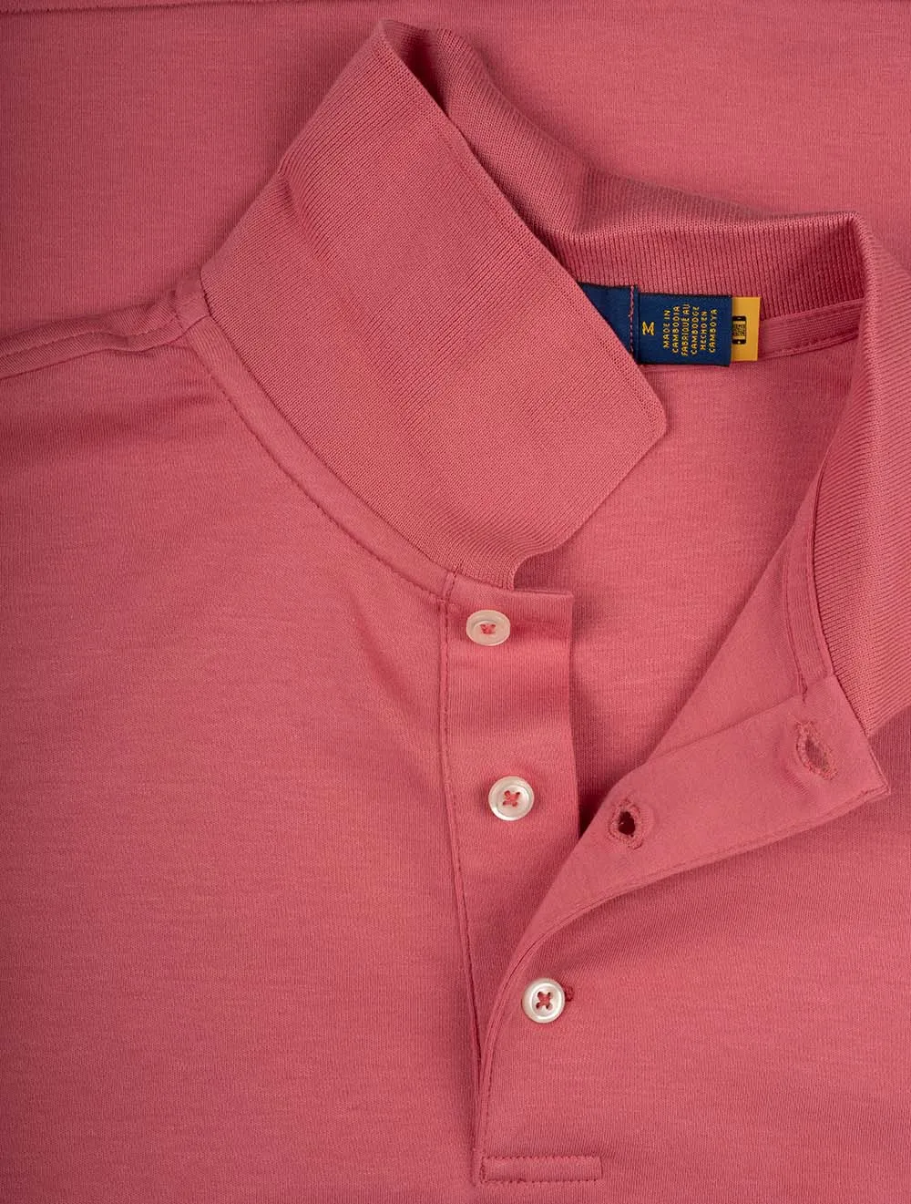 Slim Fit Pima Short sleeve Polo Red