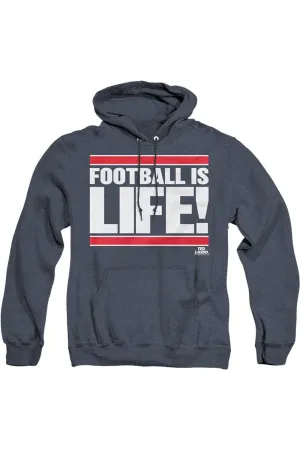 Ted Lasso Football Is Life Adult Heather Hoodie / Hooded Sweatshirt