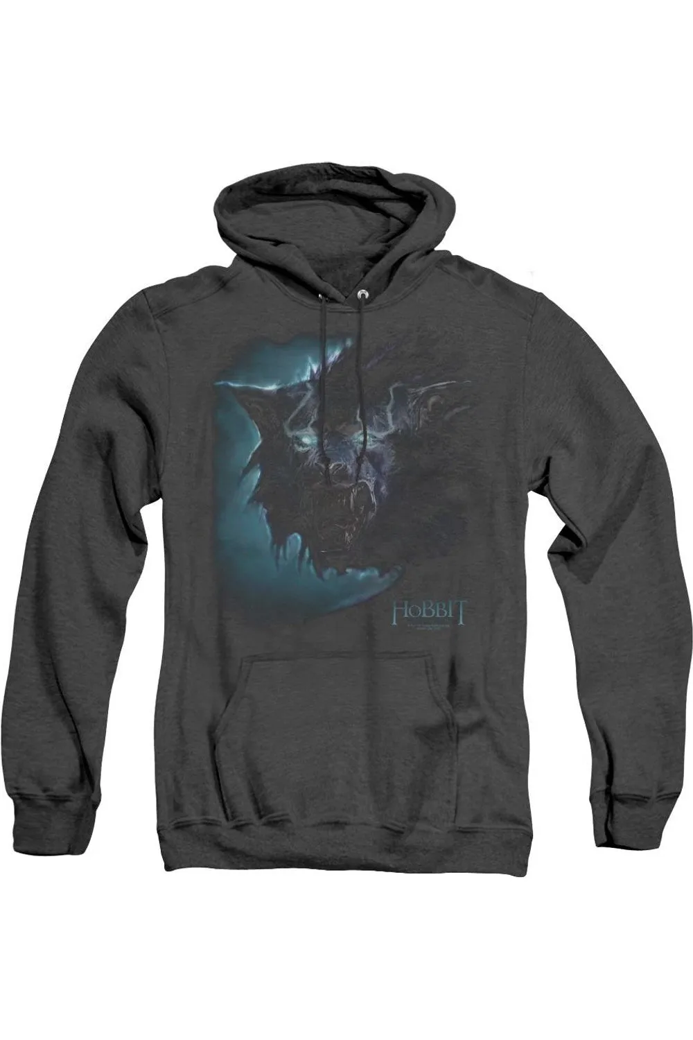The Hobbit Warg Adult Heather Hoodie / Hooded Sweatshirt