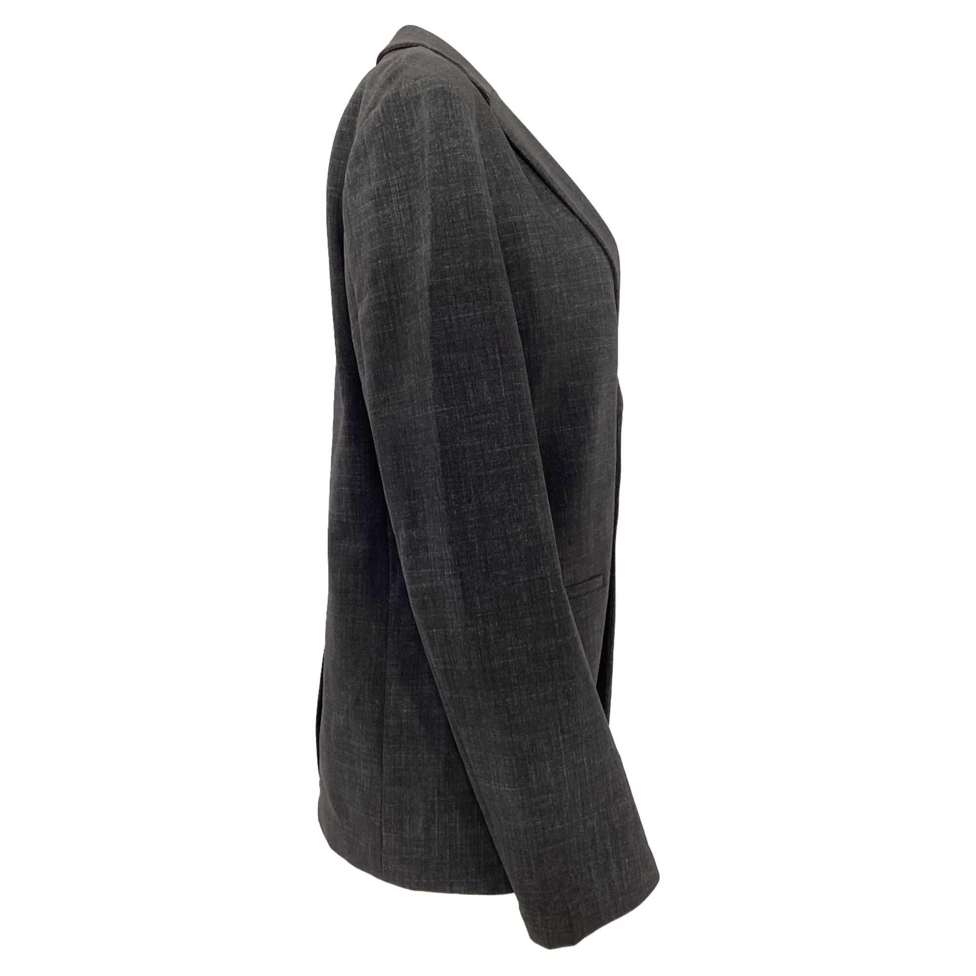 Theory Single-Breasted Blazer in Grey Polyamide