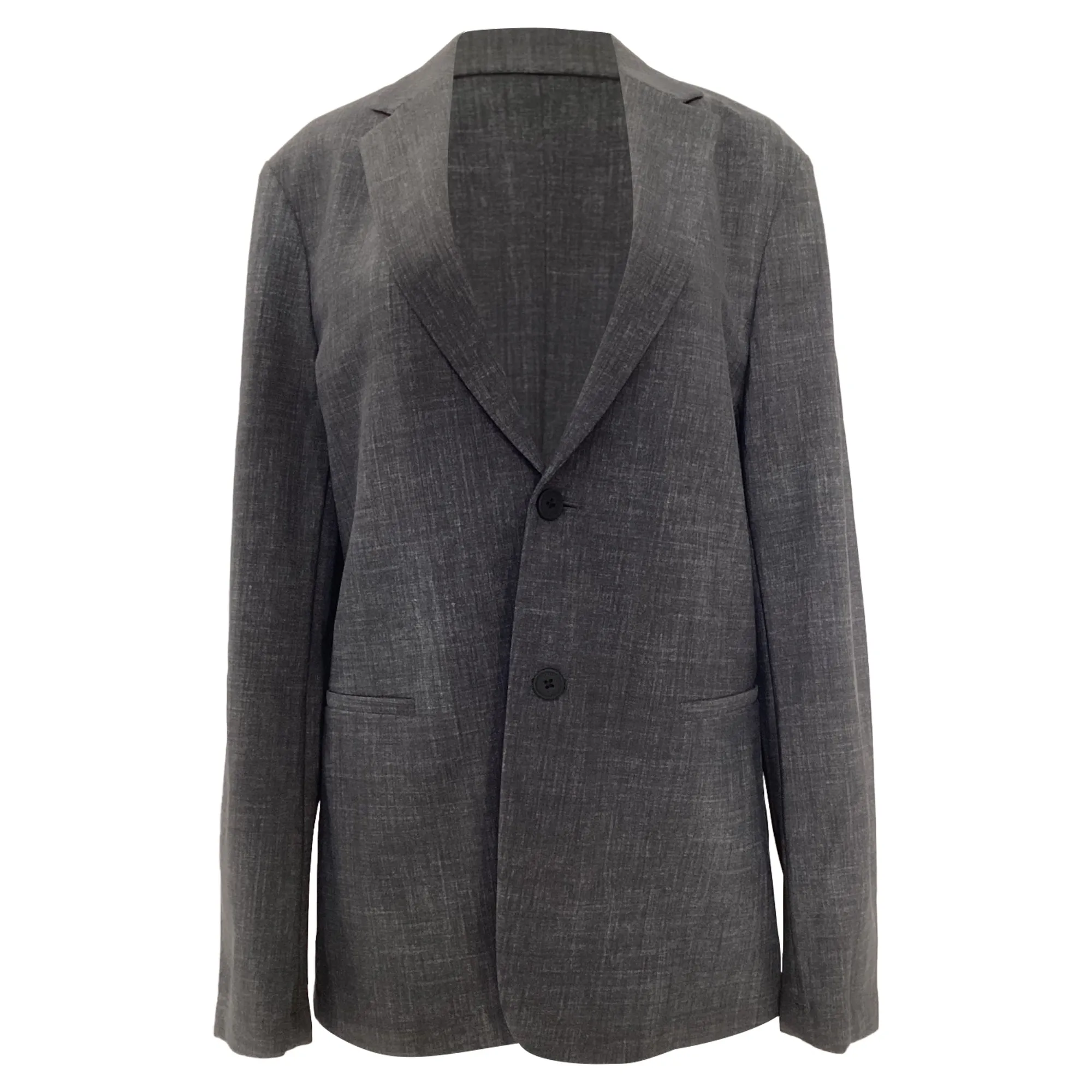 Theory Single-Breasted Blazer in Grey Polyamide