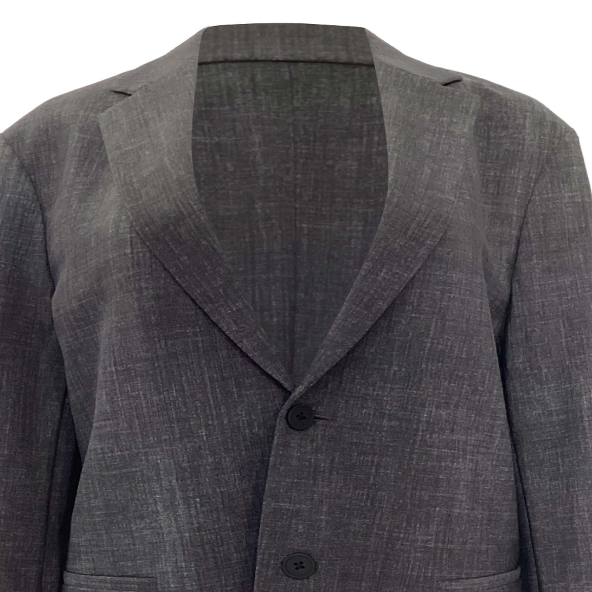 Theory Single-Breasted Blazer in Grey Polyamide