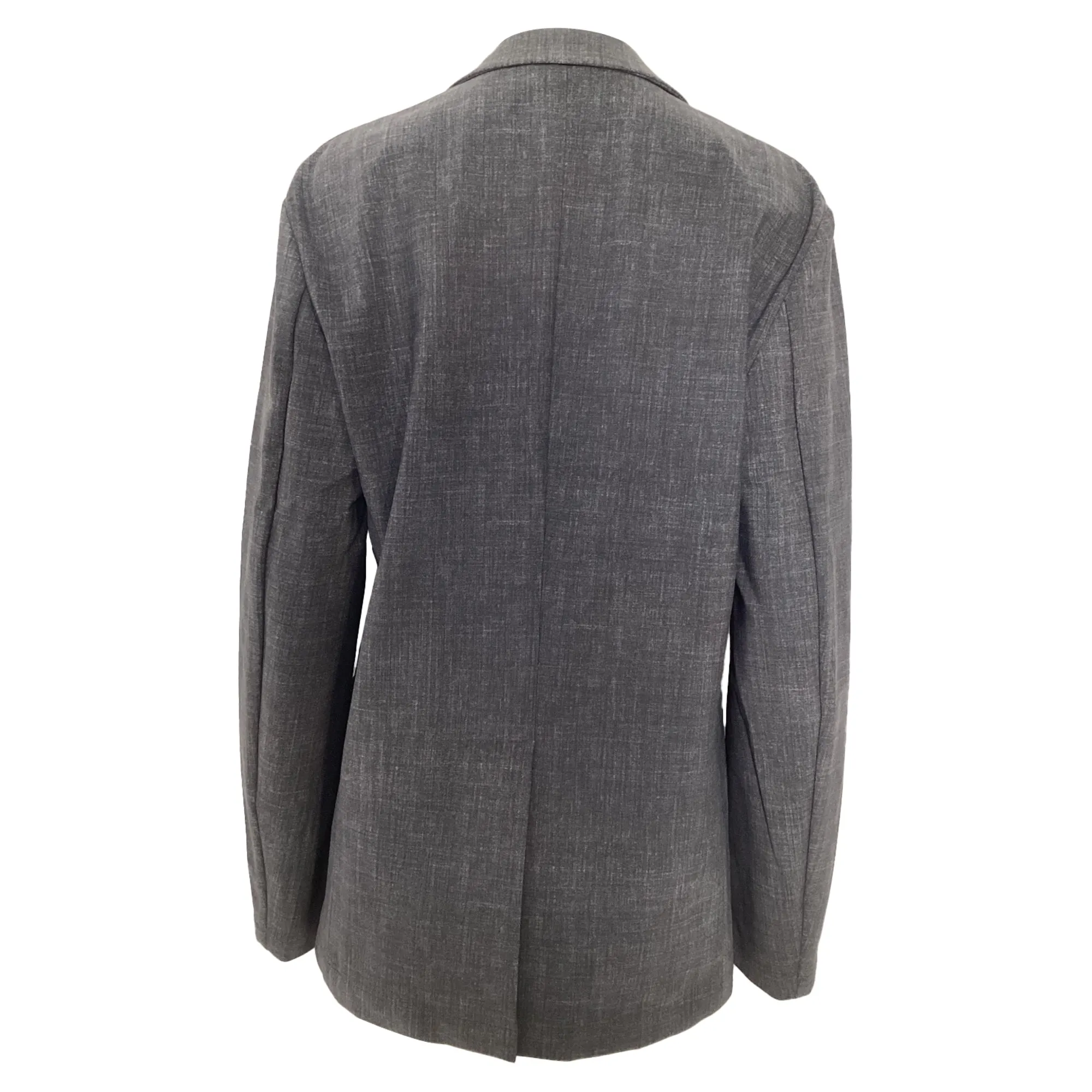 Theory Single-Breasted Blazer in Grey Polyamide