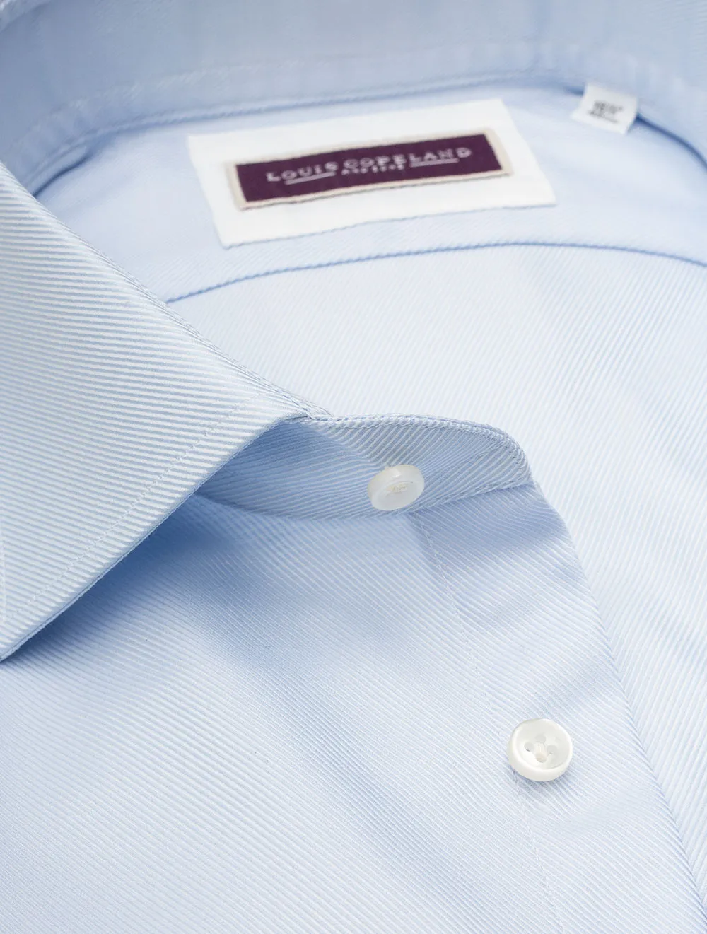 Thomas Mason Twill Classic Fit Shirt Blue