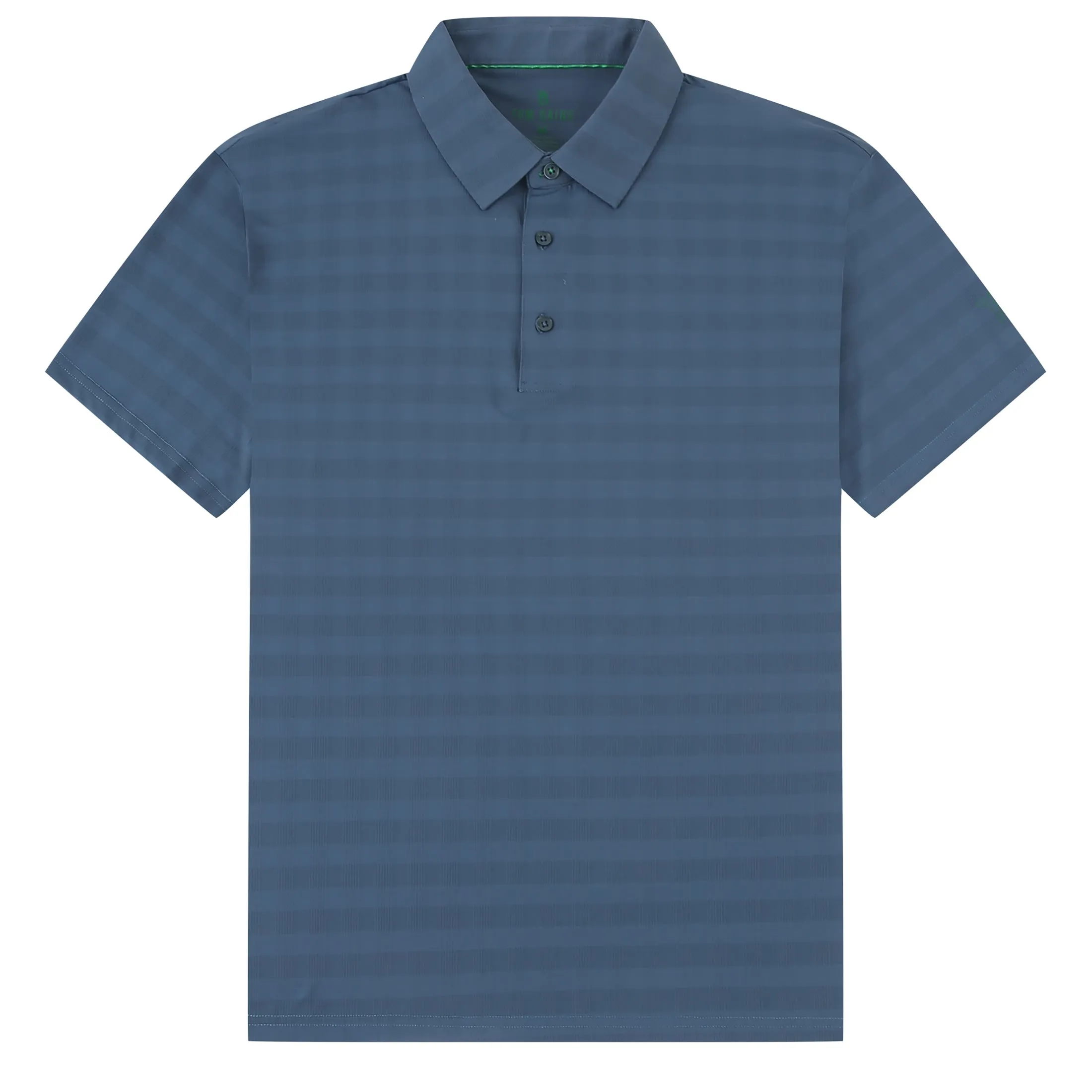 Tom Baine Performance Stretch Plaid Short Sleeve Polo