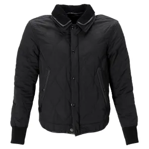 Tom Ford Shear-Trimmed Down Jacket in Black Polyamide