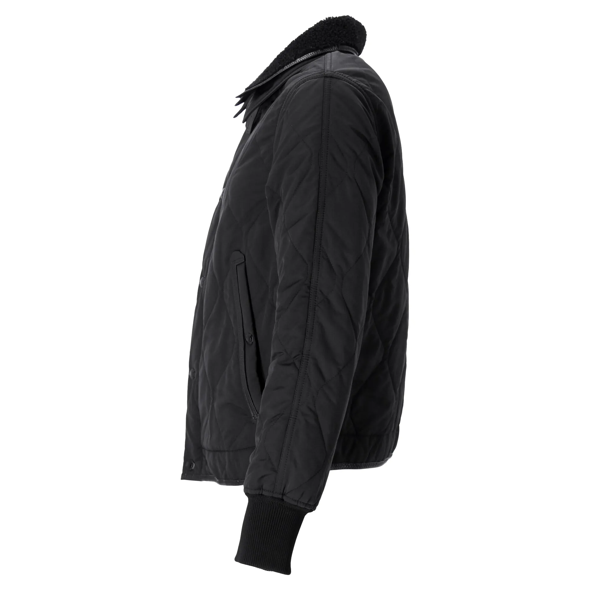 Tom Ford Shear-Trimmed Down Jacket in Black Polyamide