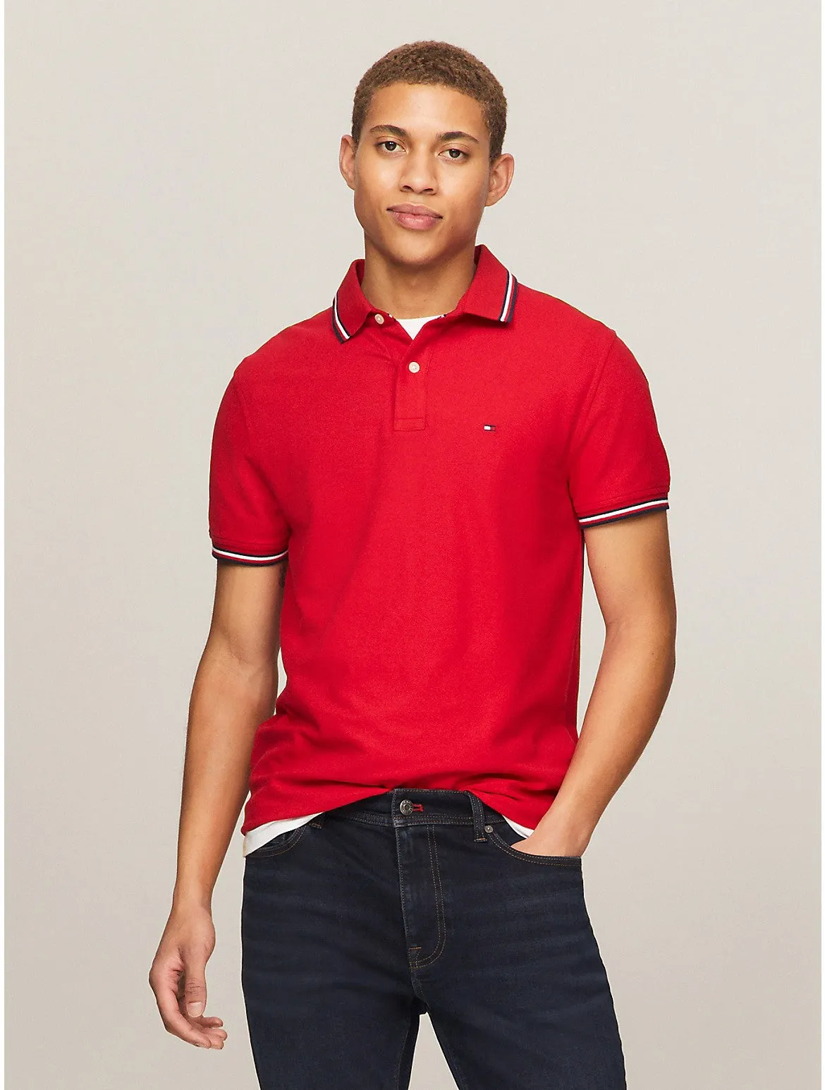 Tommy Hilfiger Men's Regular Fit Tommy Wicking Polo