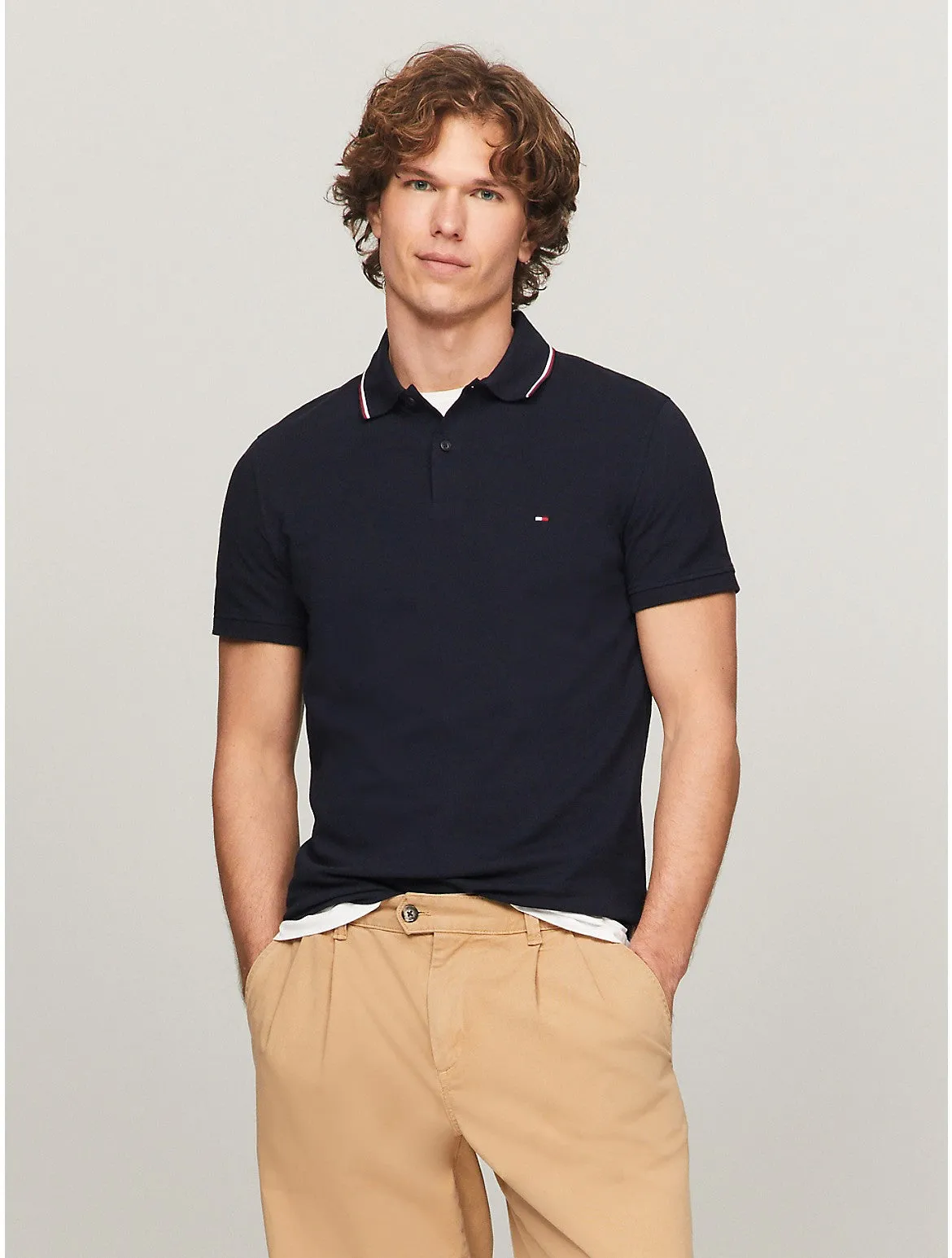 Tommy Hilfiger Men's Regular Fit Tommy Wicking Polo