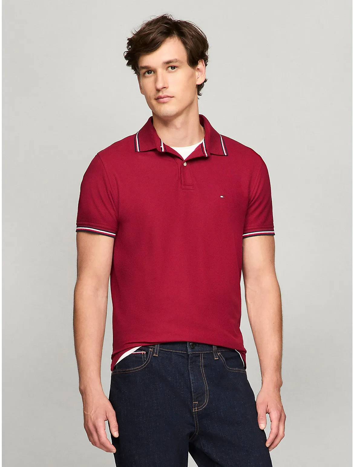 Tommy Hilfiger Men's Regular Fit Tommy Wicking Polo