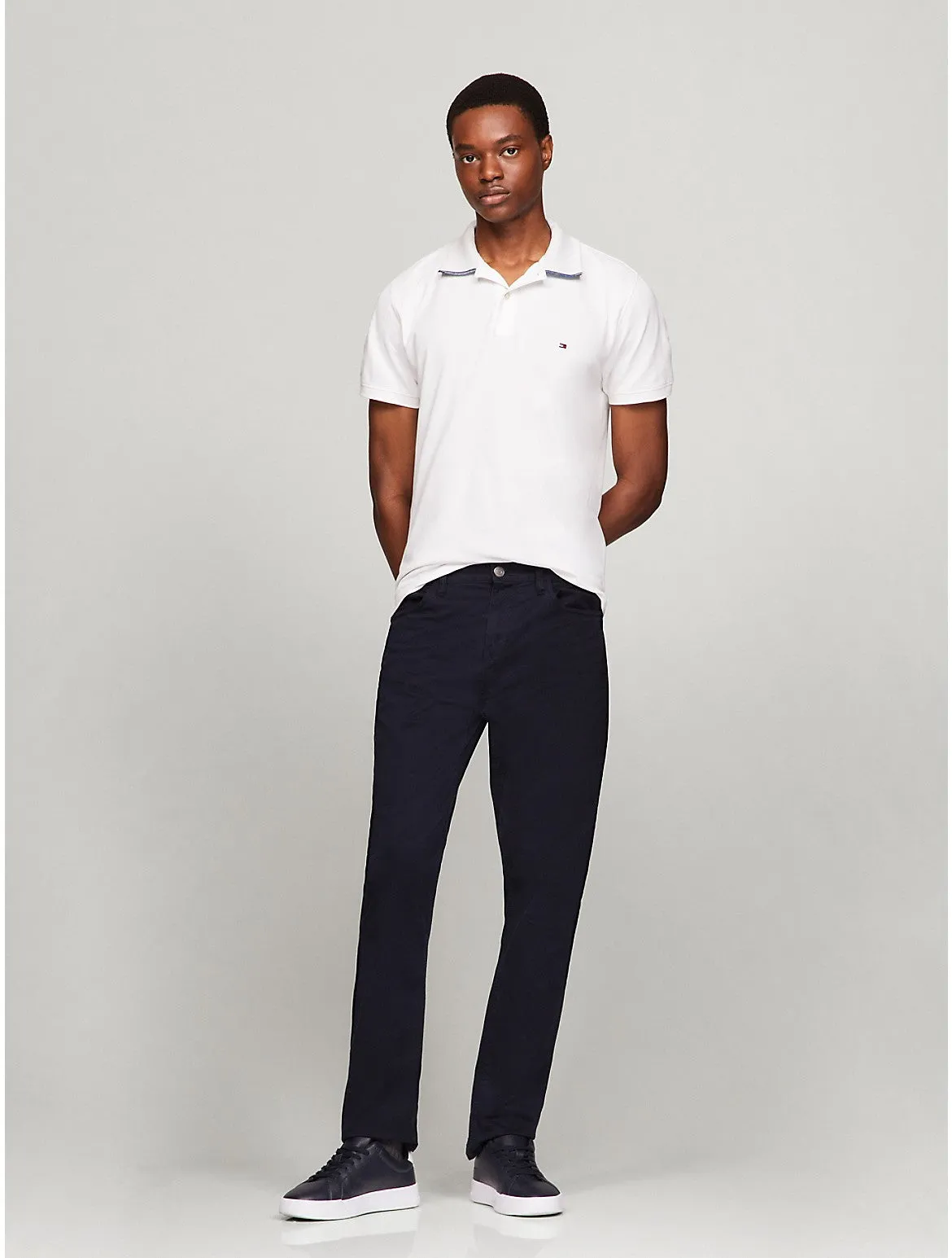 Tommy Hilfiger Men's Under Collar Tipped Regular Fit Polo