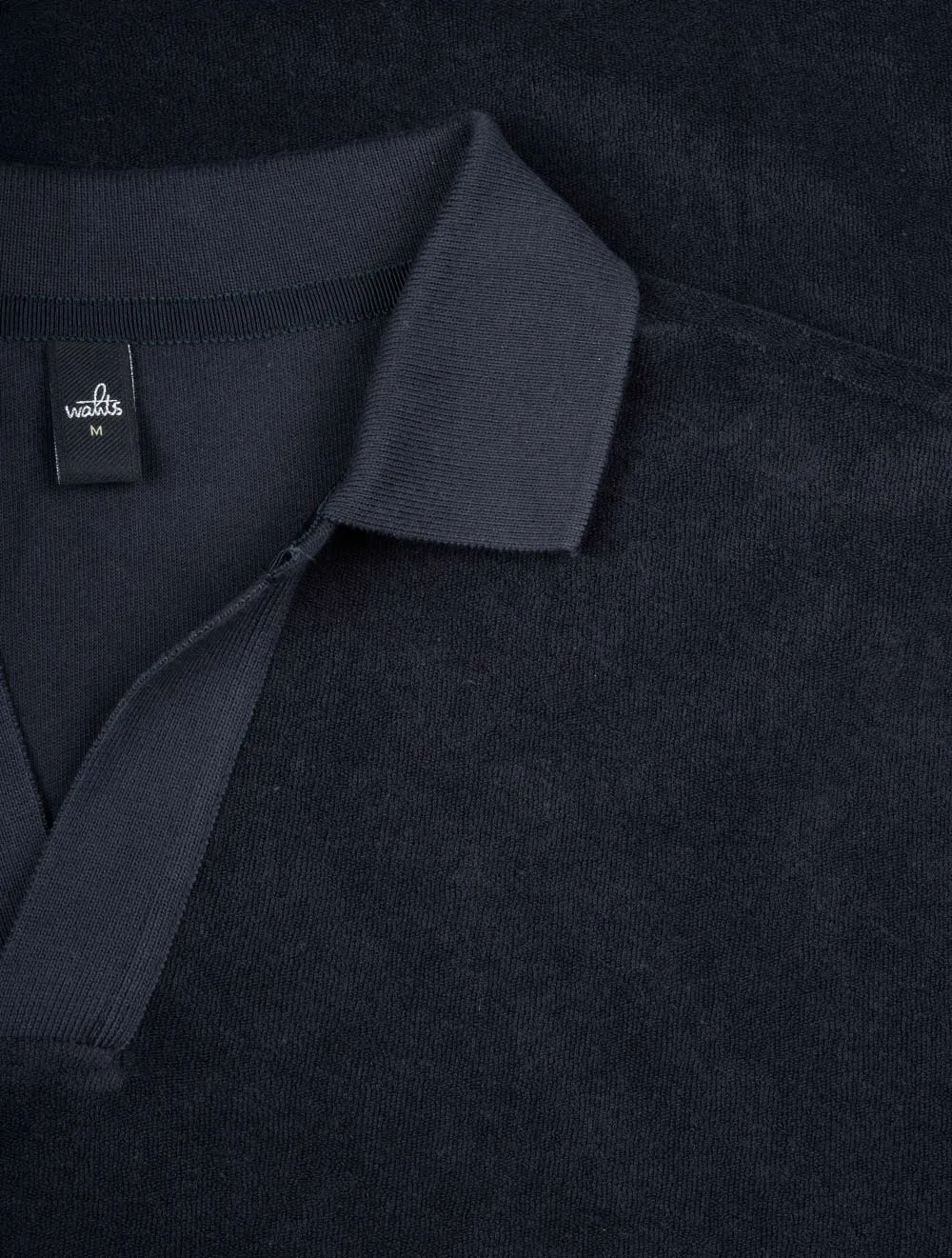 Toweling Retro Polo Dark Navy