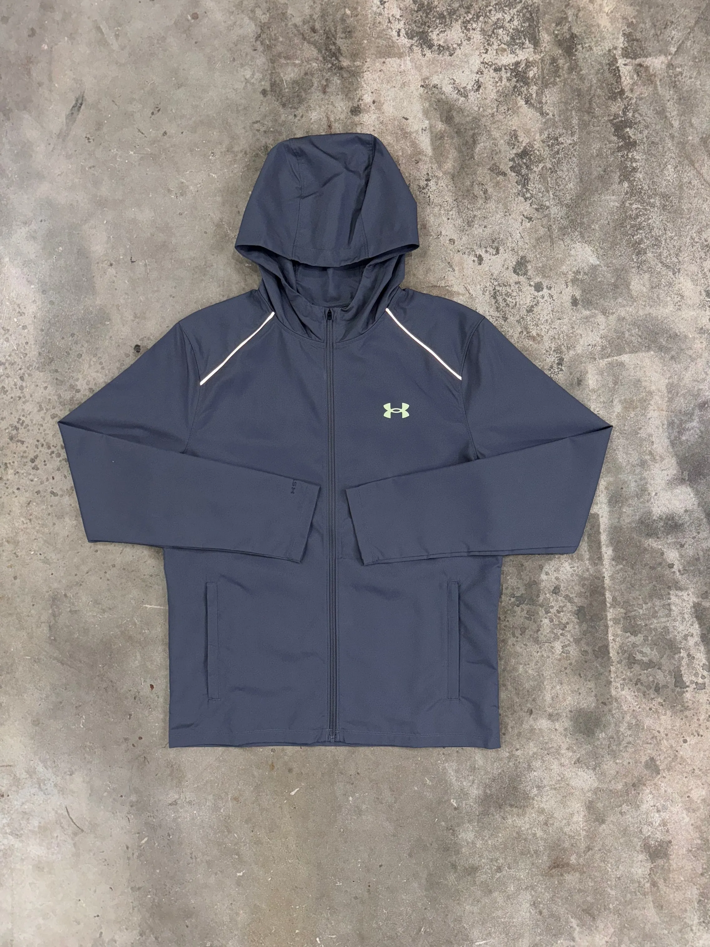 Under Armour Launch Jacket - Grey / Morph Green