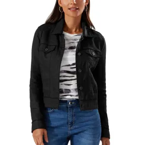 Womens Tommy Bahama Sportswear Tommy Bahama Women's Two Palms Raw Edge Jacket - Black