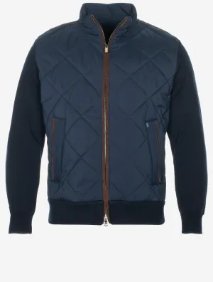 Wool Full Zip Typhoon Knit Navy