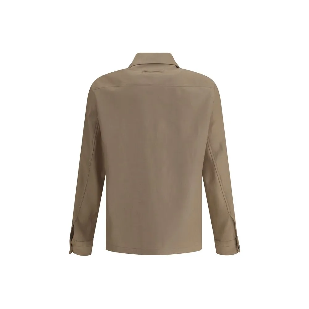 ZEGNA Linen Shirt Men's Jacket